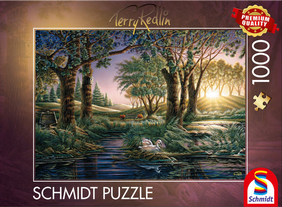 Morning Magic at the Pond by Terry Redlin 1000 Piece Puzzle by Schmidt