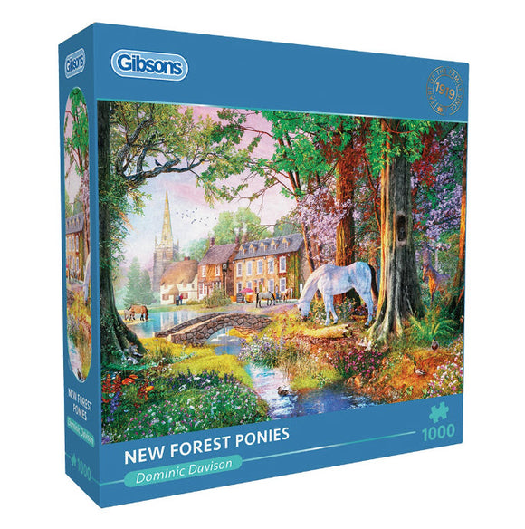 *NEW* New Forest Ponies by Dominic Davison 1000 Piece Puzzle By Gibsons