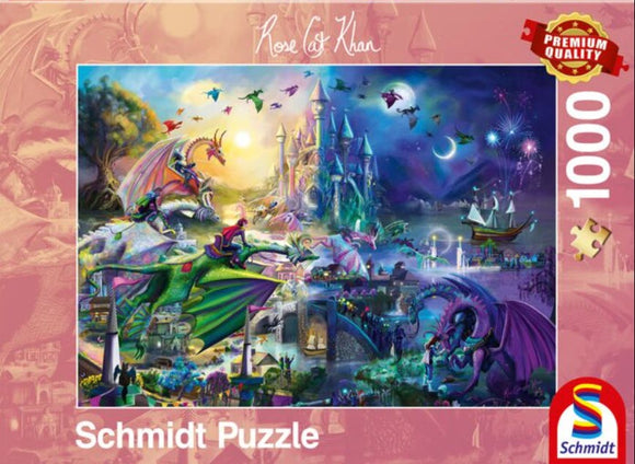 Night Dragon Competition by Rose Cat Khan 1000 Piece Puzzle by Schmidt