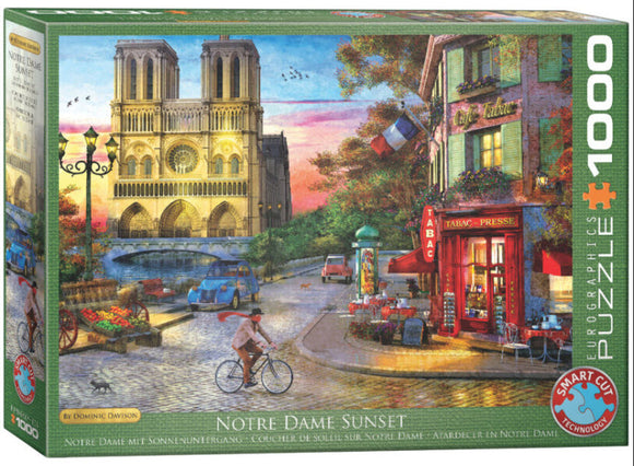 Notre Dame by Dominic Davison 1000 Piece Puzzle by Eurographics