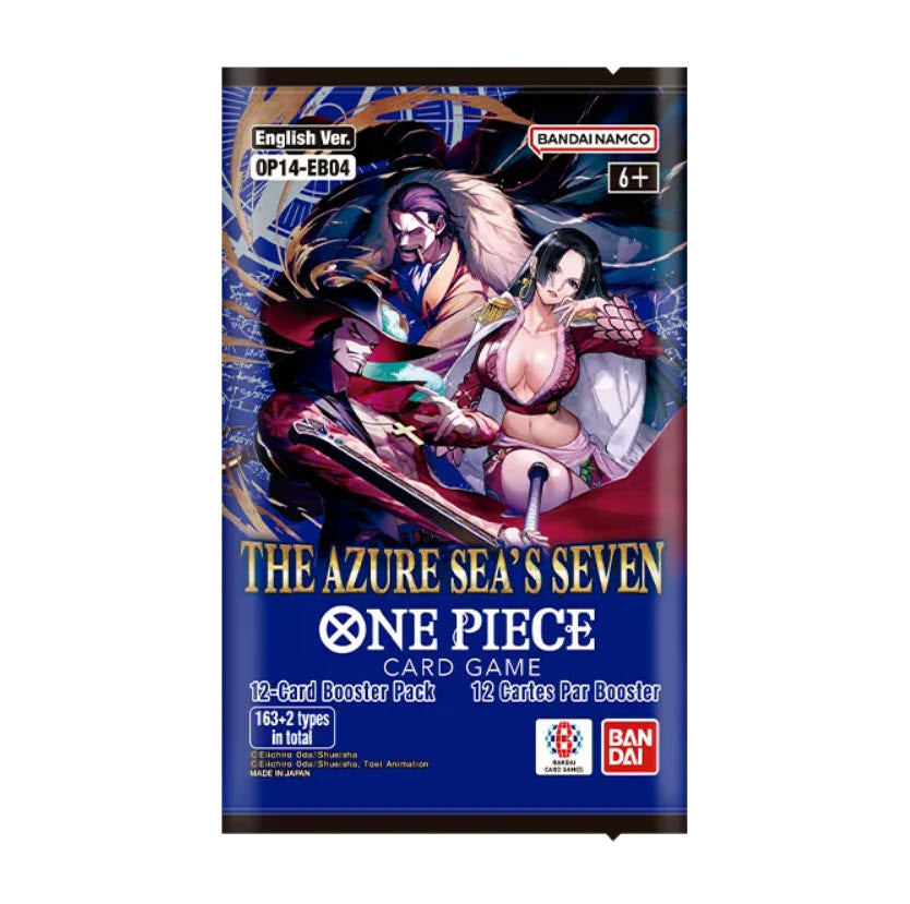 *TCG Pre-Order* One Piece Card Game: Booster Box (OP-14) The Azure Sea's Seven Booster (24 Booster Packs)