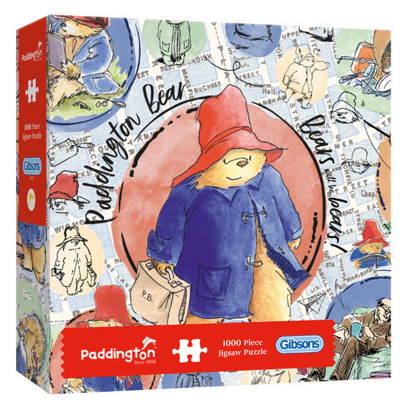 Classic Gift Series Paddington Bear 1000 Piece Puzzle By Gibsons