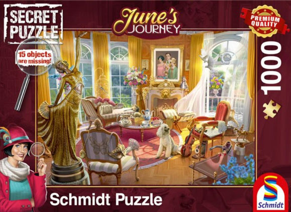 *NEW* Secret Puzzle: June's Journey Parlour of the Orchid Estate 1000 Piece Puzzle by Schmidt