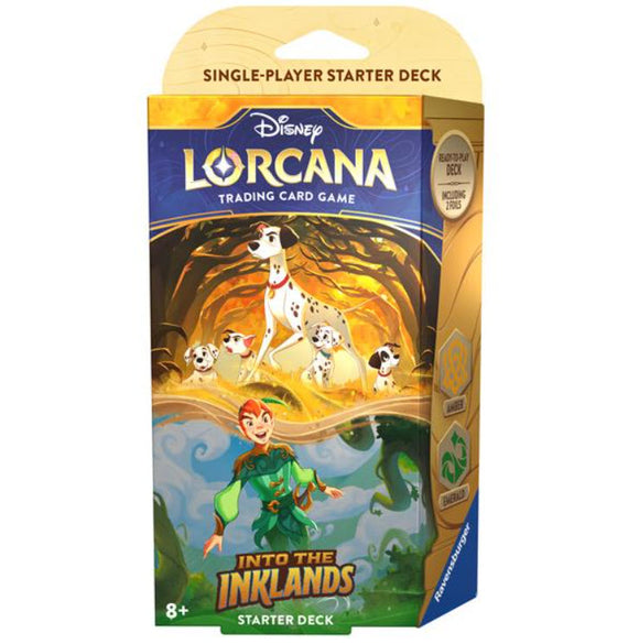 Disney Lorcana Into The Inklands -  Pongo & Peter Pan Starter Deck