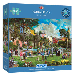 Portmeirion by Bryan Evans 1000 Piece Puzzle By Gibsons