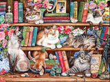 *NEW* Puss Back in Books by Debbie Cook 1000 Piece Puzzle By Gibsons