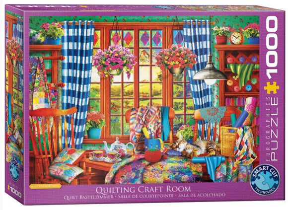 Quilting Craft Room 1000 Piece Puzzle by Eurographics