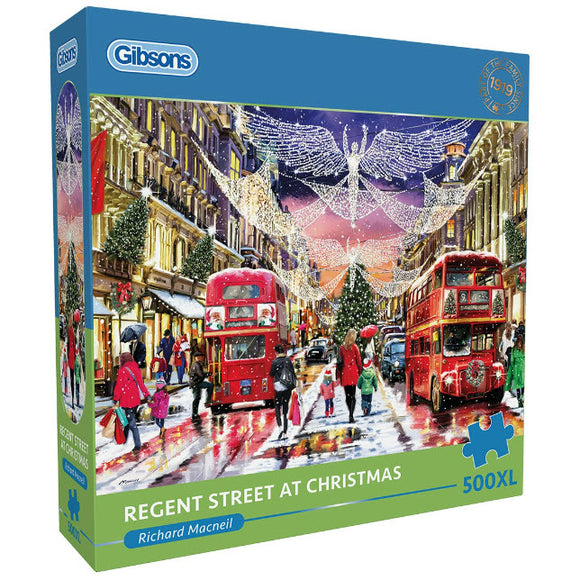*NEW* Regent Street At Christmas by Richard Macneil 500 XL Piece Puzzle by Gibsons