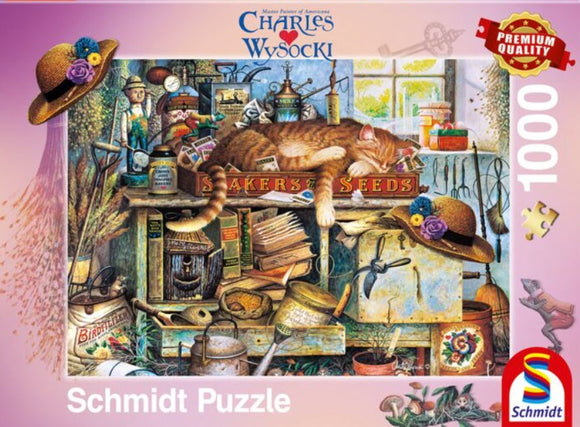 Charles Wysocki Remington, The Gardener 1000 Piece Puzzle by Schmidt