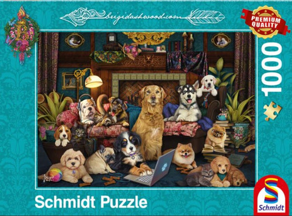 *NEW* Colourful Evening In The Salon by Brigid Ashwood 1000 Piece Puzzle by Schmidt
