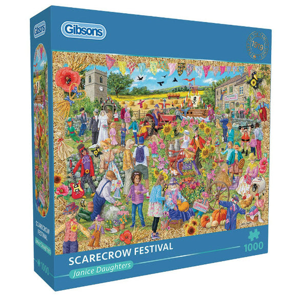 *NEW* Scarecrow Festival by Janice Daughters 1000 Piece Puzzle by Gibsons