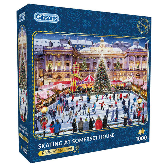 *NEW* Skating At Somerset House by Richard Macneil 1000 Piece Puzzle by Gibsons
