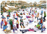 Snow Day by Fiona Osbaldstone 1000 Piece Puzzle by Falcon