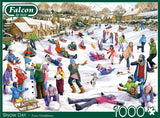 Snow Day by Fiona Osbaldstone 1000 Piece Puzzle by Falcon