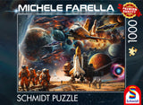 The Fascination of Space Travel by Michele Farella 1000 Piece Puzzle by Schmidt