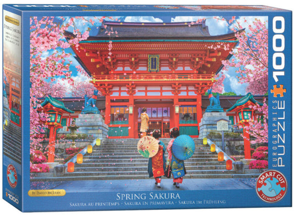 Spring Sakura by Lars Stewart 1000 Piece Puzzle by Eurographics