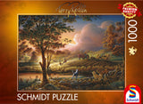 Sun Gold over Ripe Fields by Terry Redlin 1000 Piece Puzzle by Schmidt