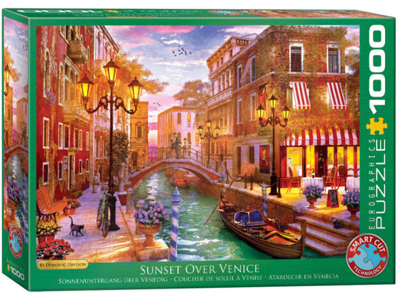Sunset Over Venice by Dominic Davison 1000 Piece Puzzle by Eurographics