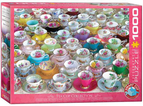Tea Cup Collection 1000 Piece Puzzle by Eurographics