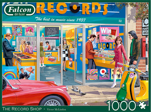 *NEW* The Record Shop by Victor McLindon 1000 Piece Puzzle by Falcon