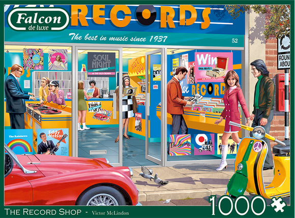 *NEW* The Record Shop by Victor McLindon 1000 Piece Puzzle by Falcon