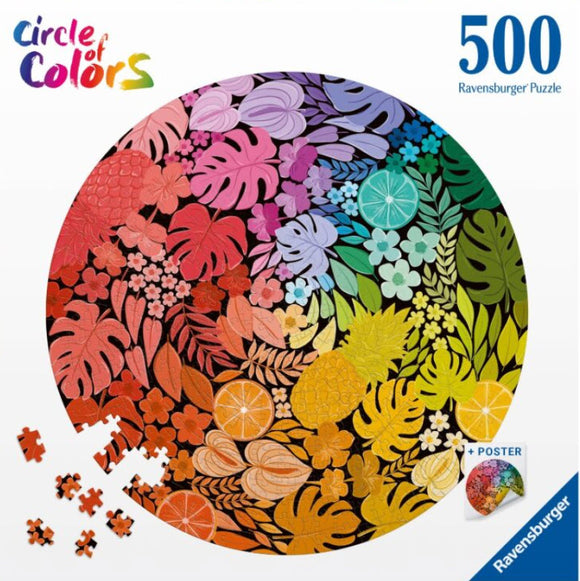 *NEW* Tropical Circular 500 Piece Puzzle by Ravensburger