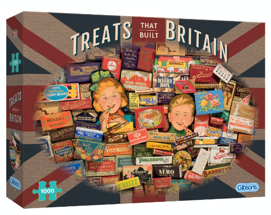 *DAMAGED BOX* Treats That Built Britain 1000 Piece Puzzle by Gibsons