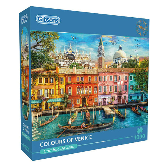 *NEW* Colours of Venice by Dominic Davison 1000 Piece Puzzle By Gibsons