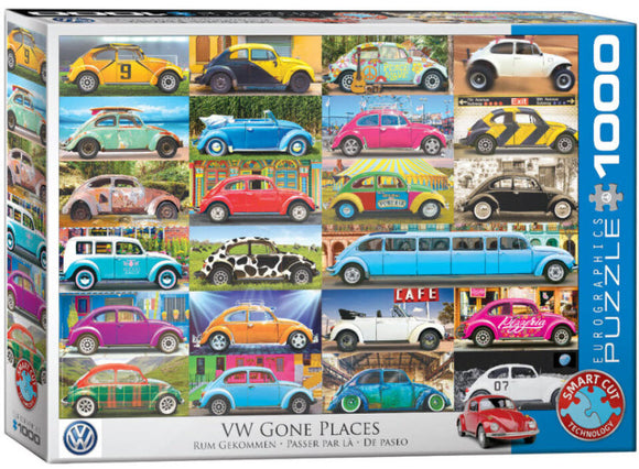 VW Beetle Gone Places 1000 Piece Puzzle by Eurographics