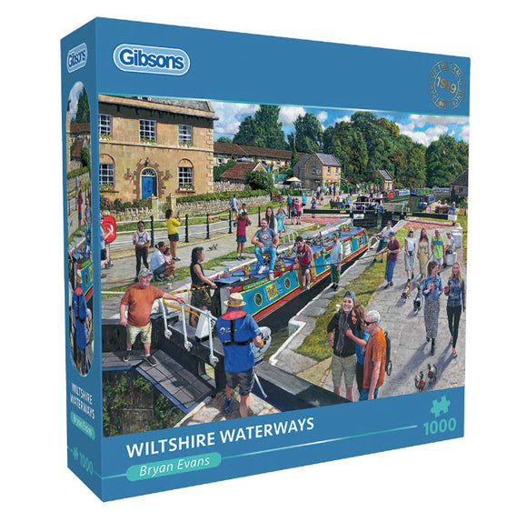 *NEW* Wiltshire Waterways by Bryan Evans 1000 Piece Puzzle By Gibsons