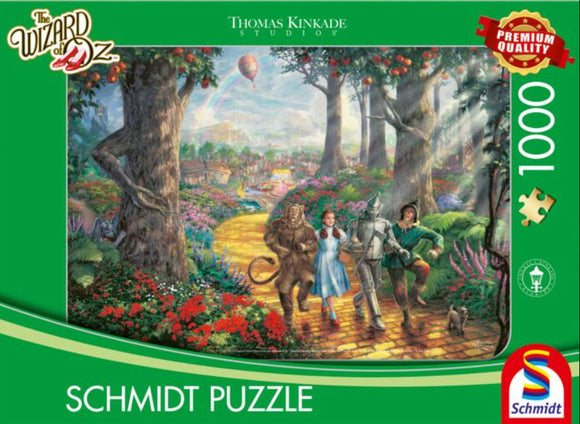 Thomas Kinkade-Follow the Yellow Brick Road The Wizard Of Oz 1000 Piece Puzzle by Schmidt
