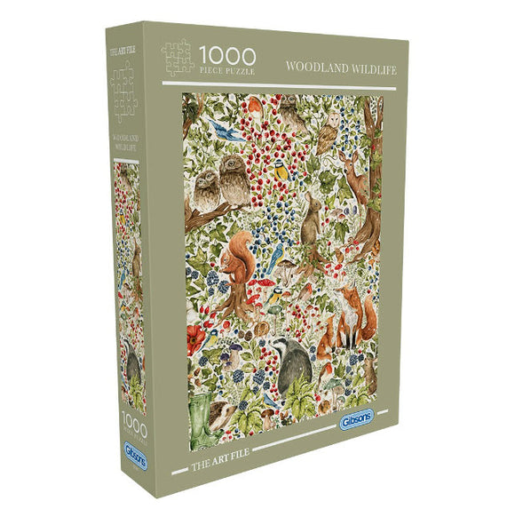*NEW* Woodland Wildlife by The Art File 1000 Piece Puzzle By Gibsons