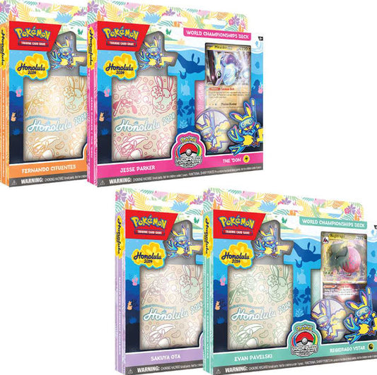 Pokémon TCG: World Champions 2024 Deck (Full set of 4 decks)