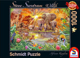 African WIldlife by Steve Sundram 1000 Piece Puzzle by Schmidt