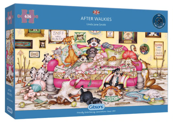 After Walkies by Linda Jane Smith 636 Piece Puzzle By Gibsons