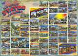 Vintage American Postcards 1000 Piece Puzzle by Cobble Hill