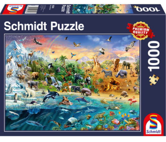 Animal Kingdom 1000 Piece Puzzle by Schmidt