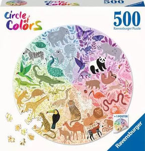 Animals Circular 500 Piece Puzzle by Ravensburger