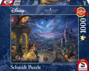Thomas Kinkade – Disney: Beauty & the Beast Dancing In The Moonlight 1000 Piece Puzzle by Schmidt
