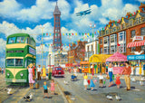 Blackpool Promenade by Derek Roberts 1000 Piece Puzzle by Gibsons