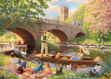 Boating On The River 1000 Piece Puzzle by Falcon