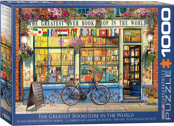 The Greatest Bookstore In The World Garry Walton 1000 Piece Puzzle by Eurographics