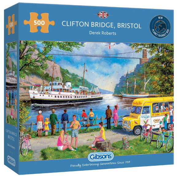 Clifton Bridge, Bristol 500 Piece Puzzle By Gibsons