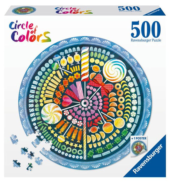 Candies Circular 500 Piece Puzzle by Ravensburger