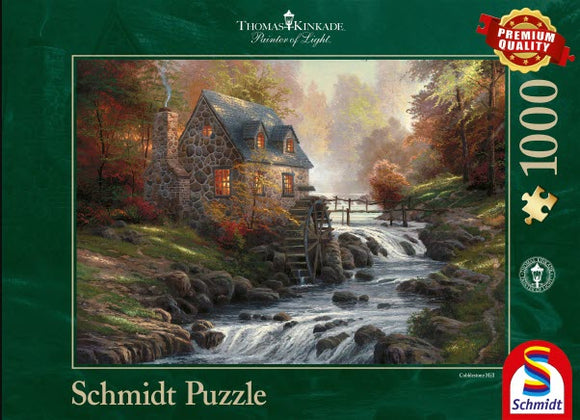Thomas Kinkade: Cobblestone Mill 1000 Piece Puzzle by Schmidt
