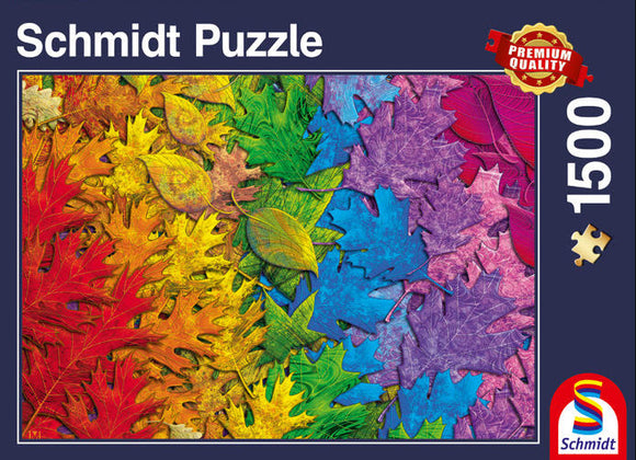 Colourful Leaves 1500 Piece Puzzle by Schmidt