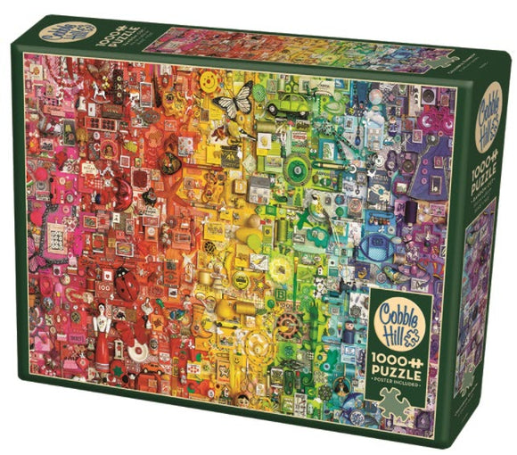 Colourful Rainbow by Shelley Davies 1000 Piece Puzzle by Cobble Hill