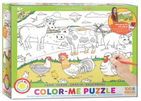 Farm Colour Me 100 Piece Puzzle by Eurographics