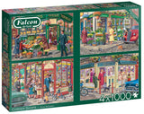 Corner Shops 1000 Piece 4X Puzzle Set by Falcon