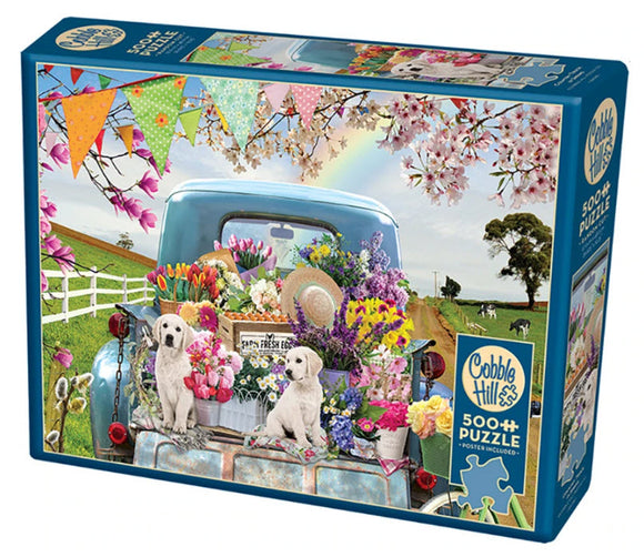 Country Truck in Spring 500 XL Piece Puzzle by Cobble Hill